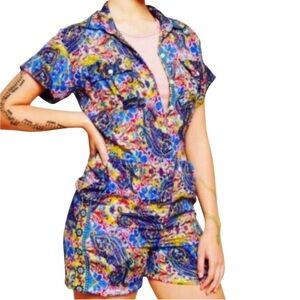 Vibrant Paisley Women's Romper